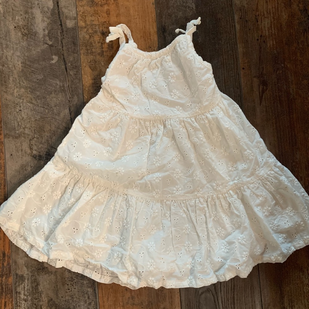 OshKosh Baby Girl’s White Eyelet Lace Dress
